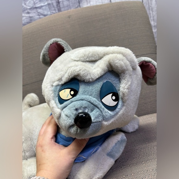 15" Disneyland Pocahontas PERCY Dog Plush Stuffed MOUSEKETOYS Collar Bell Grey - Picture 4 of 4